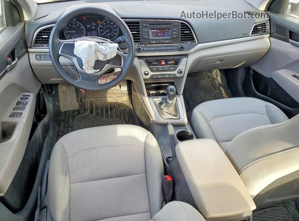 5NPD74LF7HH076494 2017 HYUNDAI ELANTRA Белый Вид панели приборов