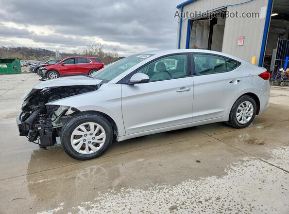 5NPD74LF7HH163585 2017 HYUNDAI ELANTRA Серебряный Передняя левая четверть