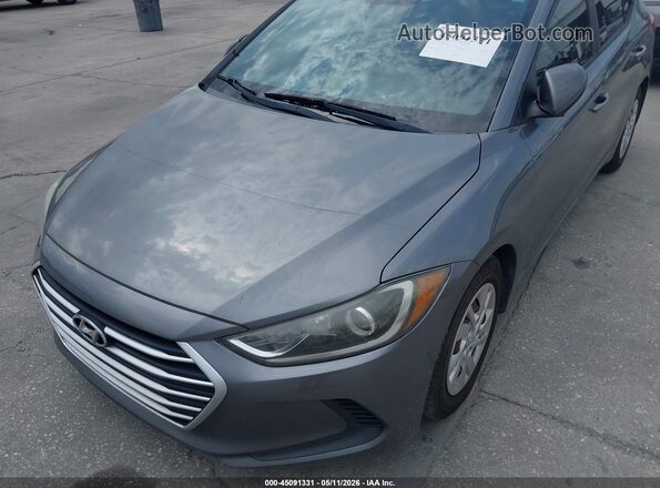 5NPD74LF7JH293811 2018 HYUNDAI ELANTRA Gray Widok z przodu