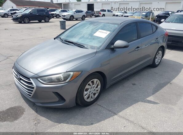 5NPD74LF7JH293811 2018 HYUNDAI ELANTRA Gray Przód lewy