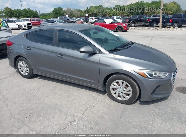 5NPD74LF7JH293811 2018 HYUNDAI ELANTRA Gray Przód prawy