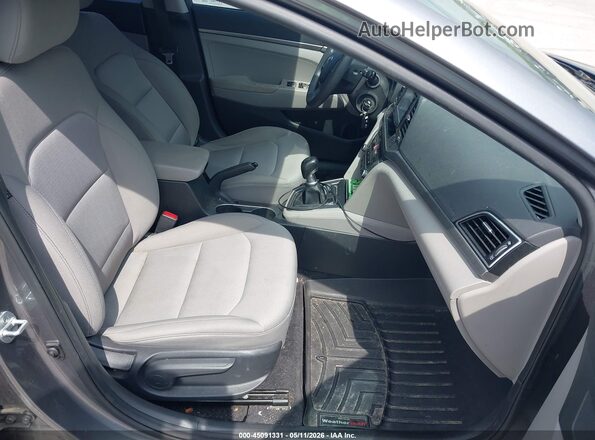5NPD74LF7JH293811 2018 HYUNDAI ELANTRA Gray Widok wnętrza z przodu