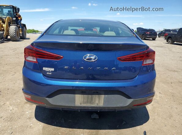 5NPD74LF7KH492827 2019 HYUNDAI ELANTRA Синий Вид сзади
