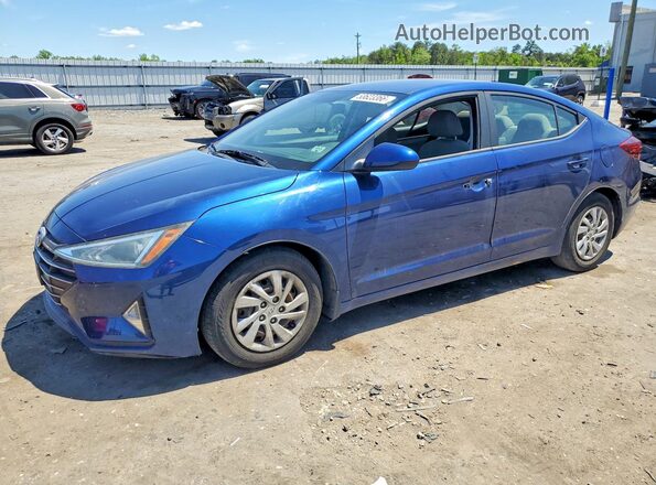 5NPD74LF7KH492827 2019 HYUNDAI ELANTRA Синий Передняя левая четверть