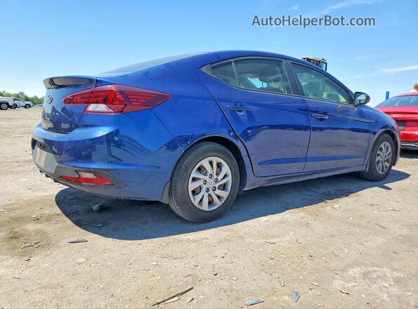 5NPD74LF7KH492827 2019 HYUNDAI ELANTRA Синий Задняя правая четверть