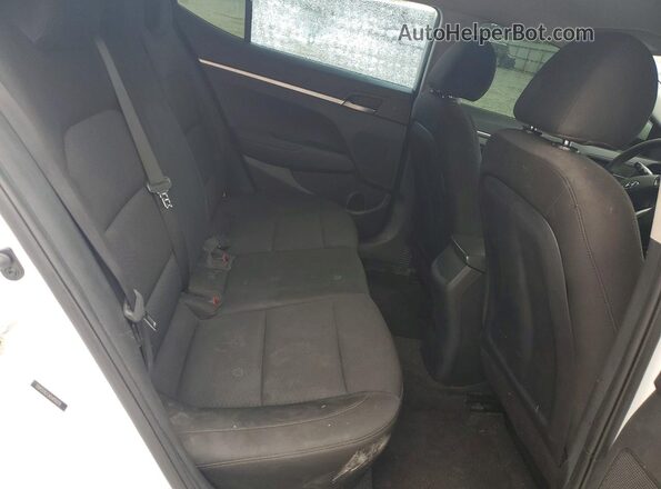 5NPD74LF7KH496070 2019 HYUNDAI ELANTRA White Vista de los asientos traseros