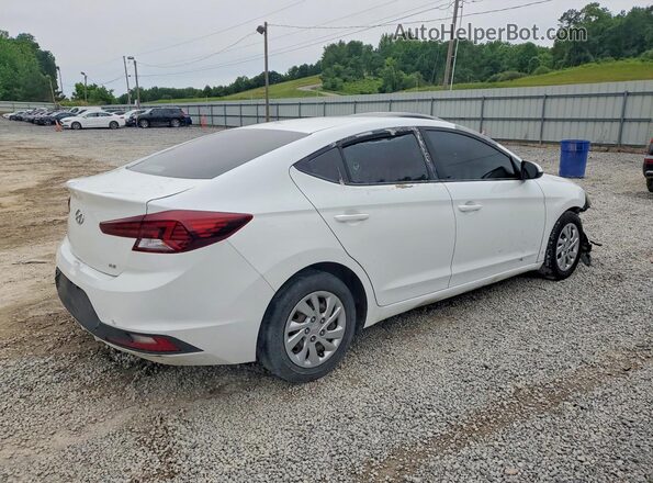 5NPD74LF7KH496070 2019 HYUNDAI ELANTRA White Trasero derecho