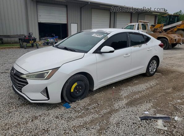 5NPD74LF7KH496070 2019 HYUNDAI ELANTRA White Vista tres cuartos delantera izquierda