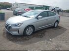 2020 Hyundai Elantra Se Серебряный vin: 5NPD74LF7LH613664