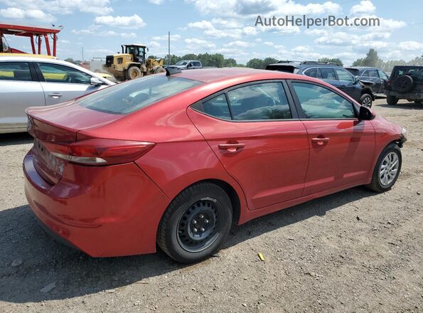 5NPD74LF8HH067142 2017 HYUNDAI ELANTRA Красный Задняя правая четверть