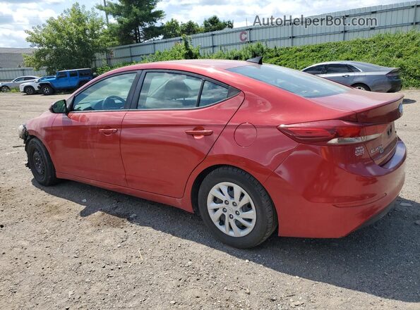 5NPD74LF8HH067142 2017 HYUNDAI ELANTRA Красный Задняя левая четверть