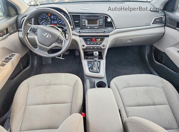 5NPD74LF8HH127758 2017 HYUNDAI ELANTRA Серый Вид панели приборов