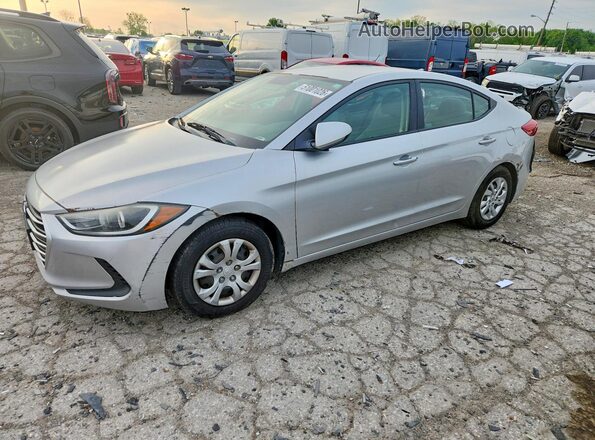 5NPD74LF8HH127758 2017 HYUNDAI ELANTRA Серый Передняя левая четверть