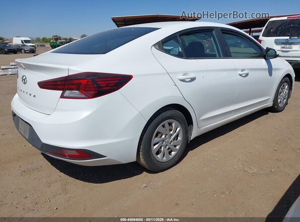 5NPD74LF8KH425945 2019 HYUNDAI ELANTRA White უკანა მარჯვენა