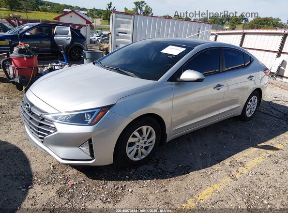 5NPD74LF8KH445404 2019 HYUNDAI ELANTRA Серебряный Передняя левая четверть
