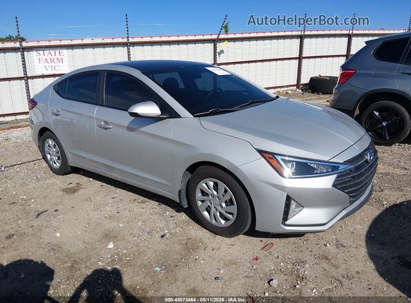 5NPD74LF8KH445404 2019 HYUNDAI ELANTRA Серебряный Передняя правая четверть