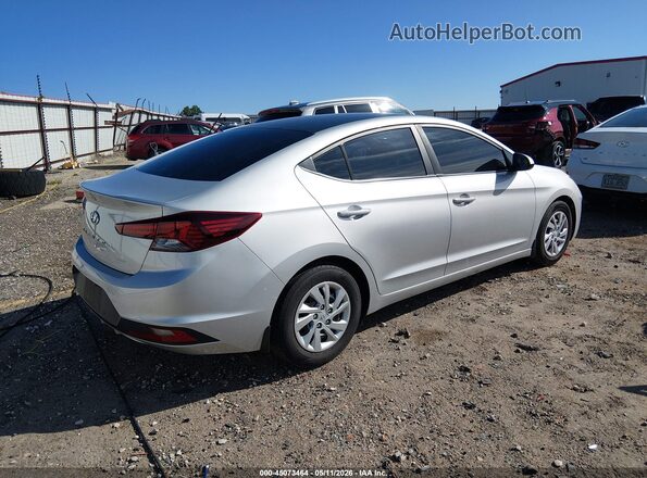 5NPD74LF8KH445404 2019 HYUNDAI ELANTRA Серебряный Задняя правая четверть