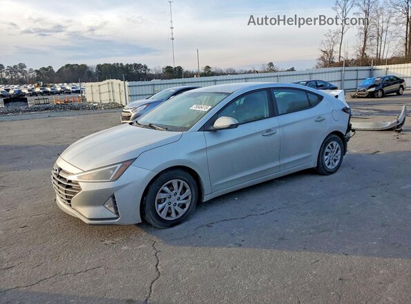 5NPD74LF8KH456614 2019 HYUNDAI ELANTRA Серебряный Передняя левая четверть