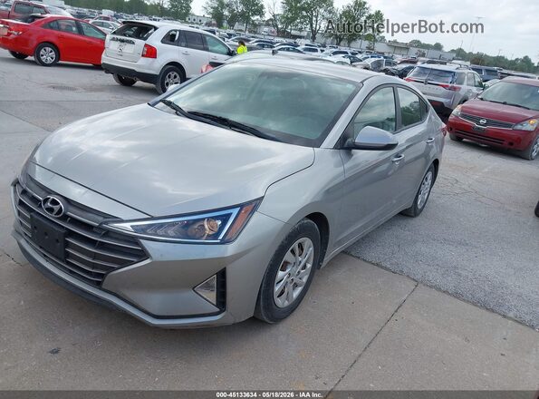 5NPD74LF8LH614029 2020 HYUNDAI ELANTRA Серебряный Передняя левая четверть