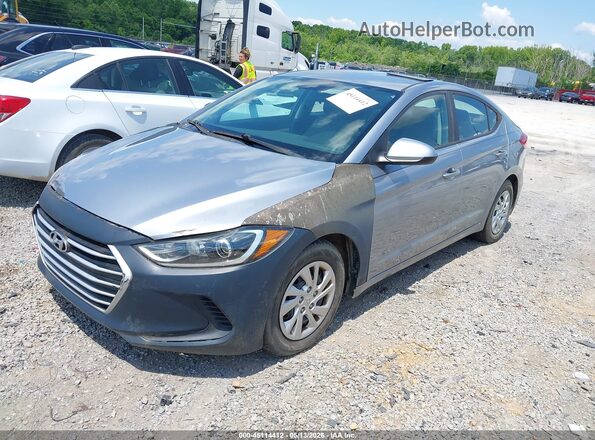 5NPD74LF9HH141636 2017 HYUNDAI ELANTRA Серебряный Передняя левая четверть