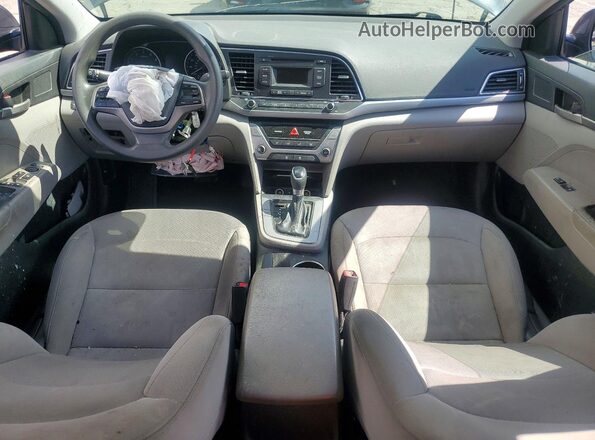 5NPD74LF9JH327960 2018 HYUNDAI ELANTRA Синий Вид панели приборов