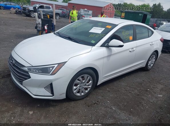 5NPD74LF9KH437957 2019 HYUNDAI ELANTRA Белый Передняя левая четверть