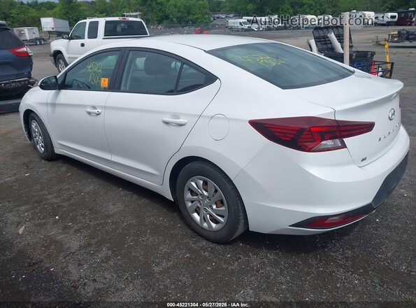5NPD74LF9KH437957 2019 HYUNDAI ELANTRA Белый Задняя левая четверть