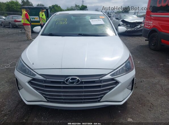5NPD74LF9KH437957 2019 HYUNDAI ELANTRA Белый Вид щитка приборов