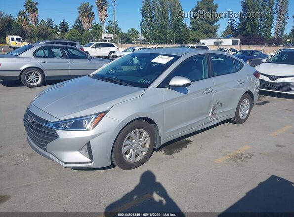 5NPD74LF9LH530477 2020 HYUNDAI ELANTRA Silver Առջևի ձախ երեք քառորդ տեսարան