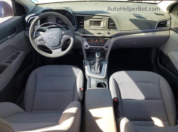 5NPD74LFXJH325117 2018 HYUNDAI ELANTRA Синий Вид панели приборов