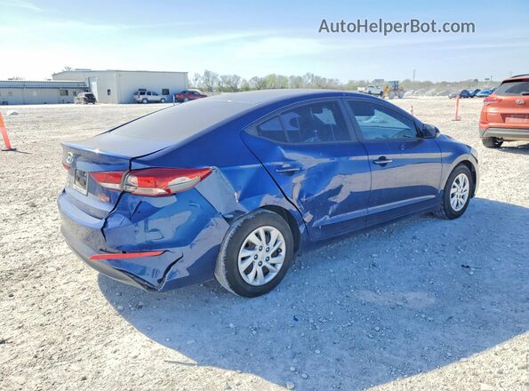 5NPD74LFXJH325117 2018 HYUNDAI ELANTRA Синий Задняя правая четверть