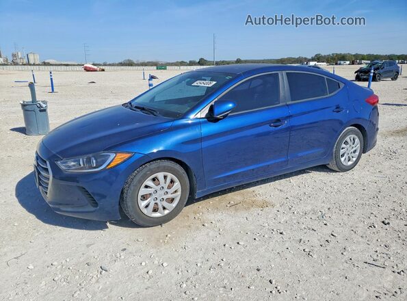 5NPD74LFXJH325117 2018 HYUNDAI ELANTRA Синий Передняя левая четверть