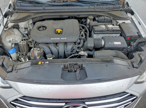 5NPD74LFXJH347442 2018 HYUNDAI ELANTRA Silver Widok wnętrza z tyłu
