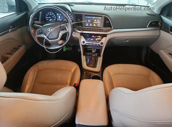 5NPD84LF0HH005439 2017 HYUNDAI ELANTRA Серый Вид панели приборов