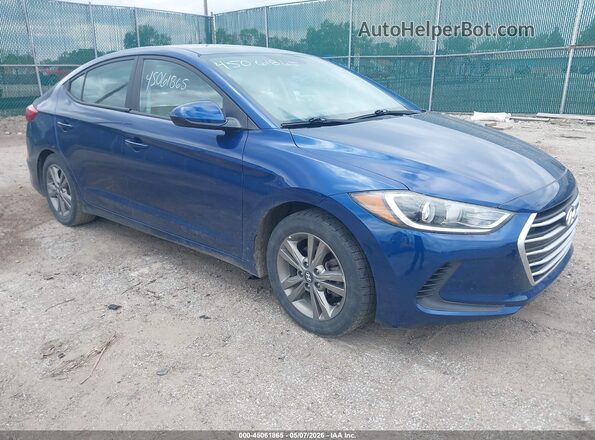 5NPD84LF0HH036481 2017 HYUNDAI ELANTRA Синий Передняя правая четверть