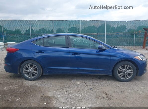 5NPD84LF0HH036481 2017 HYUNDAI ELANTRA Синий Вид задней части салона