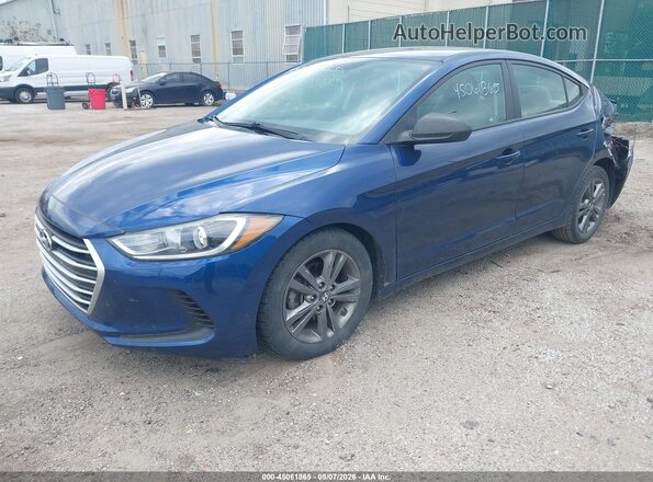 5NPD84LF0HH036481 2017 HYUNDAI ELANTRA Синий Передняя левая четверть