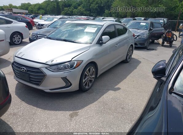 5NPD84LF0HH041406 2017 HYUNDAI ELANTRA Silver Առջևի ձախ երեք քառորդ տեսարան