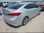 2017 Hyundai Elantra Limited Silver vin: 5NPD84LF0HH041406
