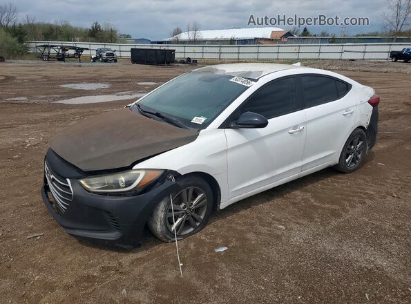5NPD84LF0HH053099 2017 HYUNDAI ELANTRA White Vista tres cuartos delantera izquierda