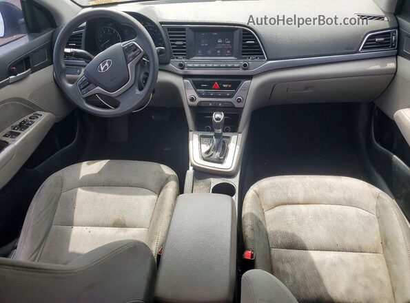 5NPD84LF0HH053099 2017 HYUNDAI ELANTRA White Vista del salpicadero