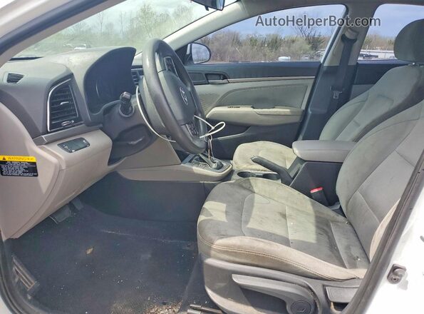 5NPD84LF0HH053099 2017 HYUNDAI ELANTRA White Vista interior delantera