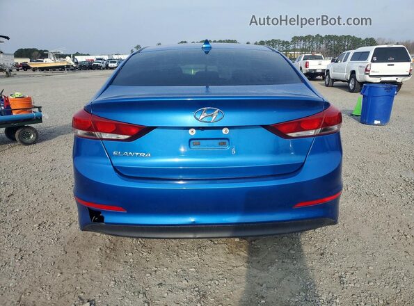 5NPD84LF0JH256581 2018 HYUNDAI ELANTRA Синий Вид сзади