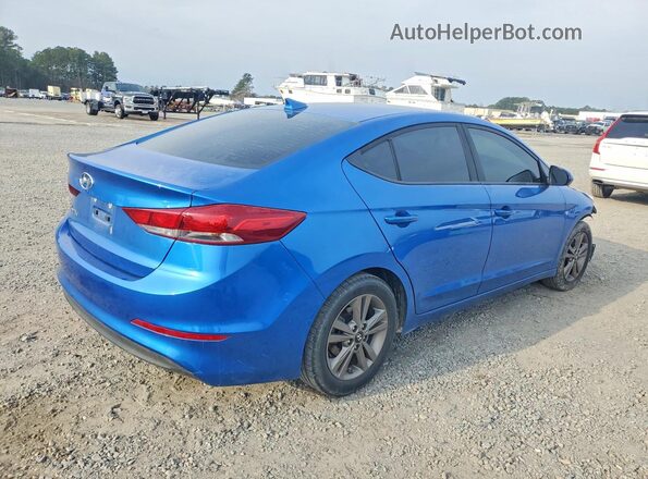 5NPD84LF0JH256581 2018 HYUNDAI ELANTRA Синий Задняя правая четверть
