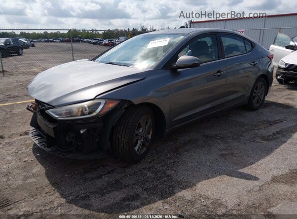 5NPD84LF0JH387588 2018 HYUNDAI ELANTRA Серый Передняя левая четверть