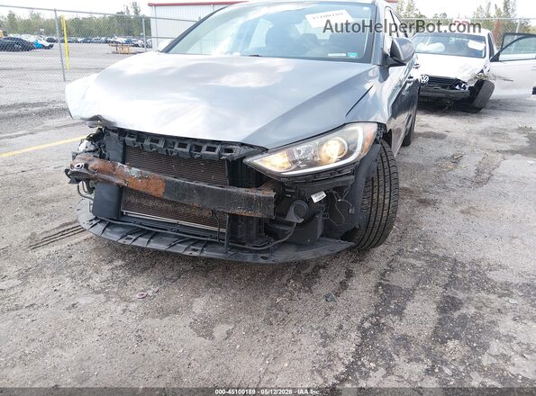5NPD84LF0JH387588 2018 HYUNDAI ELANTRA Серый Вид спереди