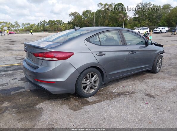 5NPD84LF0JH387588 2018 HYUNDAI ELANTRA Серый Задняя правая четверть