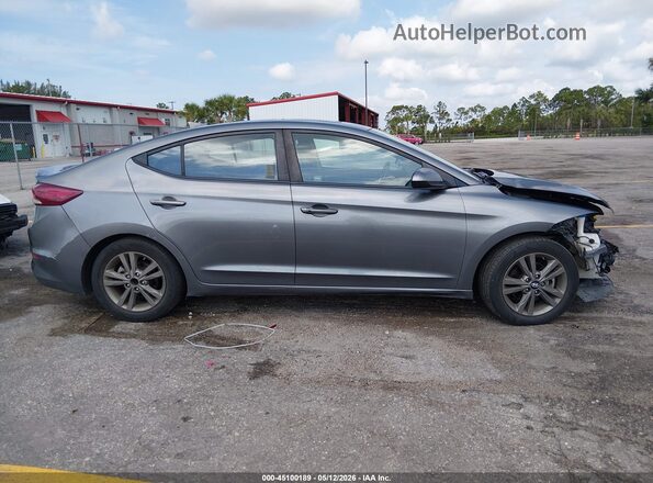 5NPD84LF0JH387588 2018 HYUNDAI ELANTRA Серый Панорамный вид салона 360°