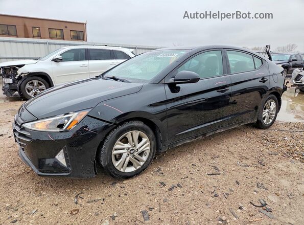5NPD84LF0KH448455 2019 HYUNDAI ELANTRA Black Przód lewy