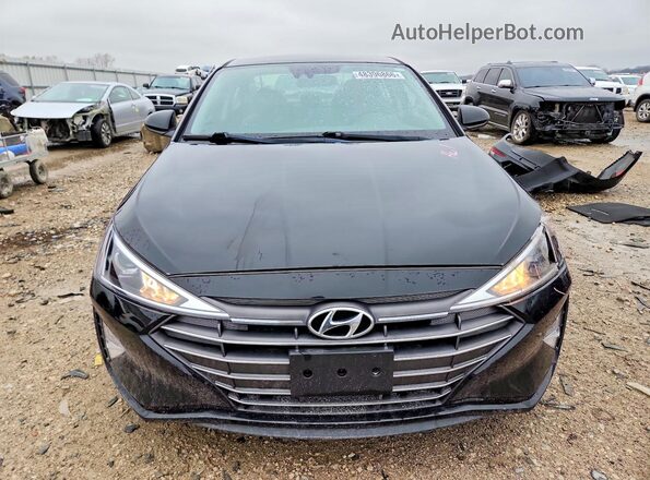 5NPD84LF0KH448455 2019 HYUNDAI ELANTRA Black Widok z przodu